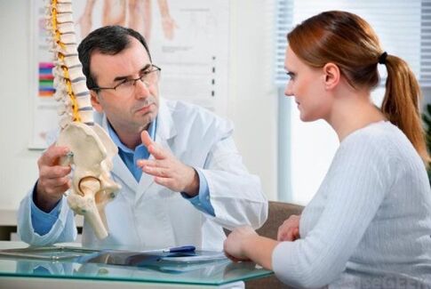 See a doctor for lumbar osteochondrosis